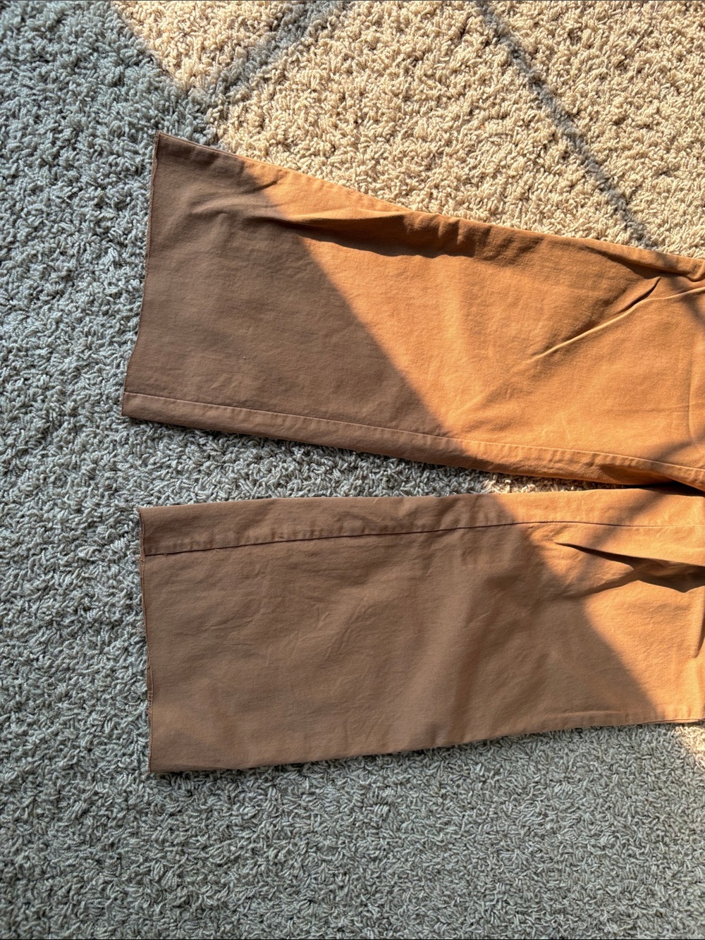 Marine Layer Wide-Leg Pants in Camel Brown - Picture 3 of 6